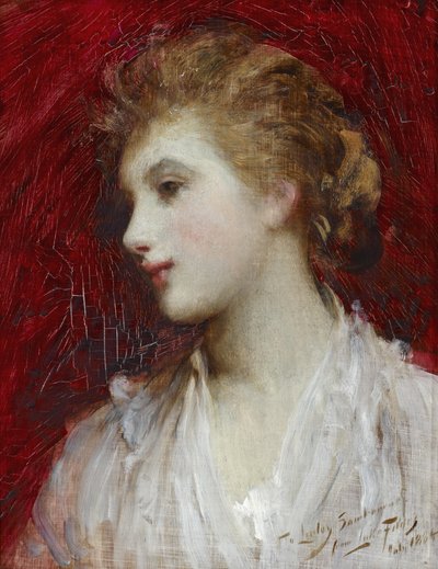 Portrait of a Young Girl by Samuel Luke Fildes